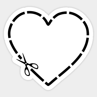 Cut My Heart Out Sticker